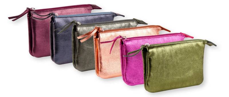 CLAIREFONTAINE Handtasche 6x Kleine Tasche 6 Farben 13x9cm sortiert 400017C, LEDER TASCHEN & LEDERWAREN von CLAIREFONTAINE