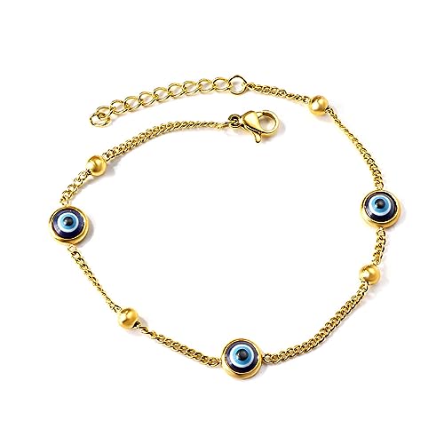 CLALoc Katzenauge Stein Türkische Evil Eye Armbänder Für Frauen Männer Kinder Handgemachte Fußkettchen Perlen String Knöchel Strand Kette Einstellbar CLALoc Katzenauge Stein Türkische Evil Eye Armbänder Für Frauen Männer Kinder Handgemachte Fußkettchen Perlen String Knöchel Strand Kette Einstellbar von CLALoc