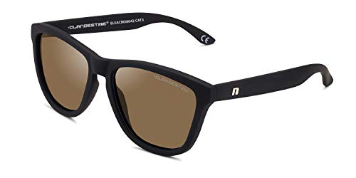 CLANDESTINE - Sonnenbrille Model 8 Matte Chocolate by Elsa Pataky - Braune HD Nylon Gläser und TR90 Rahmen - Unisex Sonnenbrille - Mit Smart Vision Technology - Bessere Sicht und Geringere Blendung von CLANDESTINE