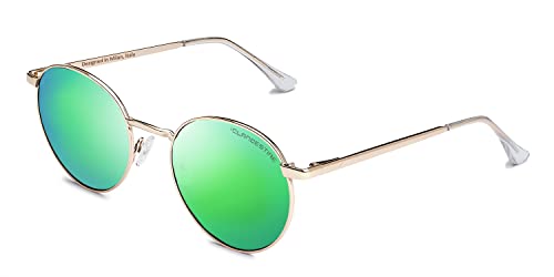 CLANDESTINE - Orbita 11 - Sonnebrille für Herren und Damen - Grüne Nylon Gläser und Stahlrahmen - Green - One Size - 135 mm x 49 mm von CLANDESTINE