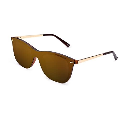 CLANDESTINE - Sonnenbrille Way 4 Habana Brown - Braune Nylon Gläser und Stahlrahmen - Sonnenbrille für Männer und Damen - Mit Smart Vision Technology - Bessere Sicht und Geringere Blendung von CLANDESTINE