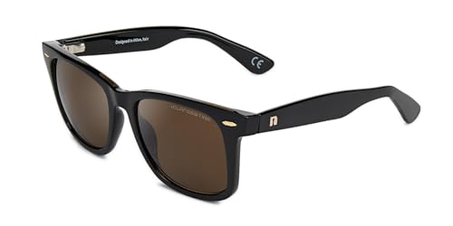 CLANDESTINE - Sonnenbrille für Herren und Damen - Modell Soho - Braune Nylon HD Gläser und TR90 Kunststoffrahmen - Farbe Habana Brown - One Size - Inklusive Smart Vision Technologie - Bessere Sicht von CLANDESTINE