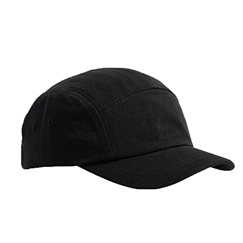 CLAPE 5 Panel Basecap Herren Cap Kurzer Schirm Unstructured Cotton Baseball Cap Outdoor Schildmütze Fashion Camp Atmungsaktiv Cycling von CLAPE