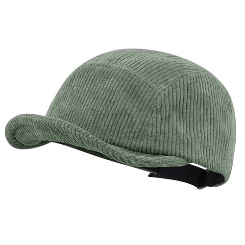 CLAPE 5-Panel Cap mit Corduroy und kurzem Schirm - Verstellbarer Sport Cappy für Polo, Trucker und Dad Cap Fans von CLAPE