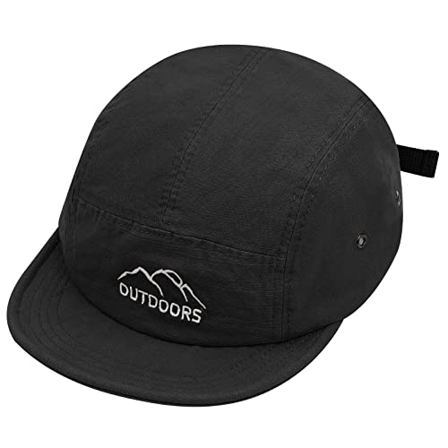 CLAPE 5 Panel Cap Herren Damen - Kurze Krempe Baseball Trucker Snapback Outdoor Sonnenhut - Unstrukturierter Dad Hat Low Profile Aus Baumwolle von CLAPE