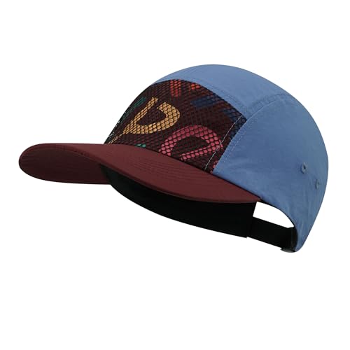 CLAPE 5 Panel Cap Herren Damen für Große Kopfgröße Baseball Cap Schnelltrocknend Verstellbar Baseballkappe Sport Running Hat UV Schutz Leichtgewicht Hip Hop Basecap Babyblue BSSC2513 von CLAPE