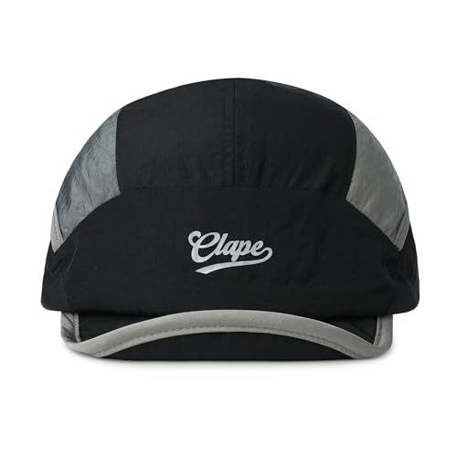 CLAPE 5 Panel Cap Running Short Brim Baseball Cap SchnellTrocknend Leicht Wasserabweisend Sport Hat Herren Damen Baseballkappe mit Weicher Krempe Laufkappe Cycling Schwarz Black BSSD2566 CLAPE 5 Panel Cap Running Short Brim Baseball Cap SchnellTrocknend Leicht Wasserabweisend Sport Hat Herren Damen Baseballkappe mit Weicher Krempe Laufkappe Cycling Schwarz Black BSSD2566 von CLAPE