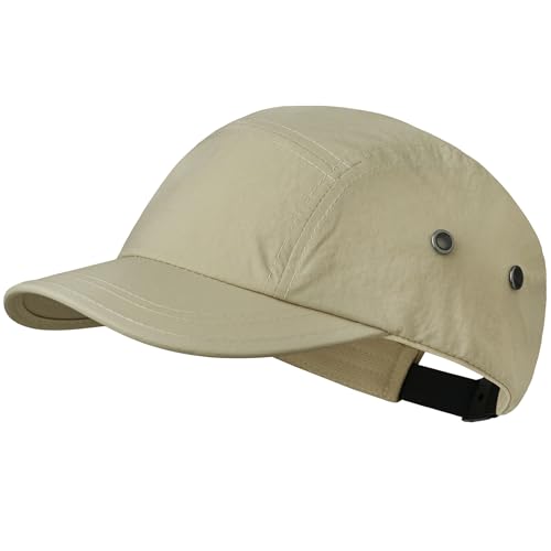 CLAPE 5 Panel Cap Short Brim Baseball Cap Basecap Kurzer Schirm Herren Damen Running Sport Kappe Atmungsaktiv Verstellbar Khaki BSSD2547 CLAPE 5 Panel Cap Short Brim Baseball Cap Basecap Kurzer Schirm Herren Damen Running Sport Kappe Atmungsaktiv Verstellbar Khaki BSSD2547 von CLAPE