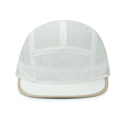 CLAPE 5 Panel Cap Short Brim Baseball Cap Herren Damen Sommer Hut mit Kurzem Schirm Atmungsaktiv Schnelltrocknend Basecap Flat Brim Mesh Running Kappe Weiß White BSSD2511 CLAPE 5 Panel Cap Short Brim Baseball Cap Herren Damen Sommer Hut mit Kurzem Schirm Atmungsaktiv Schnelltrocknend Basecap Flat Brim Mesh Running Kappe Weiß White BSSD2511 von CLAPE