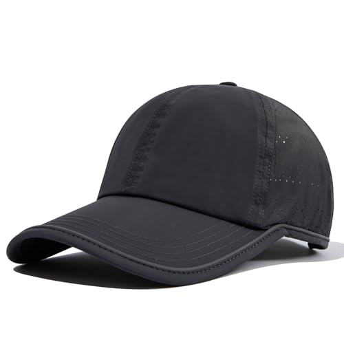 CLAPE Atmungsaktiv Schnelltrocknend Basecap Moisture Wicking Mesh Sport Cap Leichte Lauf Cap UV-Schutz Sommer Outdoor Kappe Unstructured Hats von CLAPE