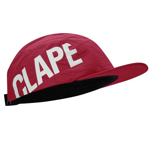 CLAPE Baseball Cap 5 Panel Running Caps Flache Cap Schnelltrocknend Verstellbar Basecap Trucker Kappe Snapback Mütze Rot Red BSSP2531 CLAPE Baseball Cap 5 Panel Running Caps Flache Cap Schnelltrocknend Verstellbar Basecap Trucker Kappe Snapback Mütze Rot Red BSSP2531 von CLAPE