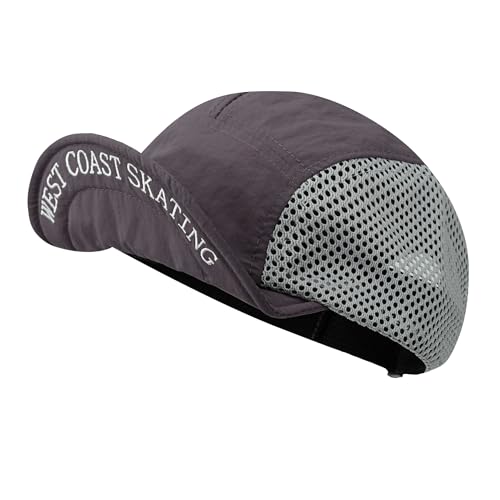 CLAPE Baseball Cap Herren Damen Basecap mit Kurzem Schirm Mesh 5 Panel Cap Sommer Atmungsaktiv Schnelltrocknend Verstellbare Trucker Kappe Sport Violett Purple BSSD2506 von CLAPE