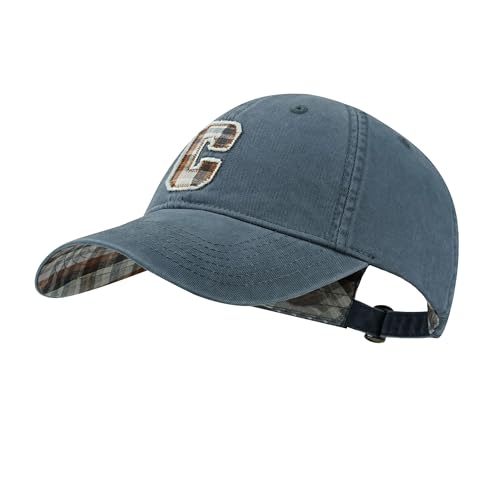 CLAPE Basecap Herren Baseballcap Kappe Damen Verstellbare Baumwolle Cap mit Stickerei Baseballkappe UV Sport Cap Blau Blue BASC2509 von CLAPE