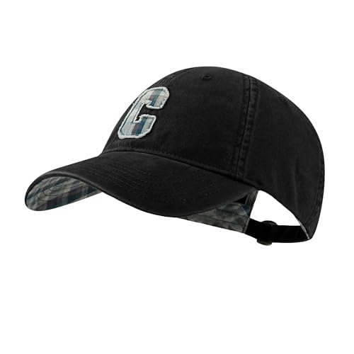 CLAPE Basecap Herren Baseballcap Kappe Damen Verstellbare Baumwolle Cap mit Stickerei Baseballkappe UV Sport Cap Schwarz Black BASC2509 von CLAPE