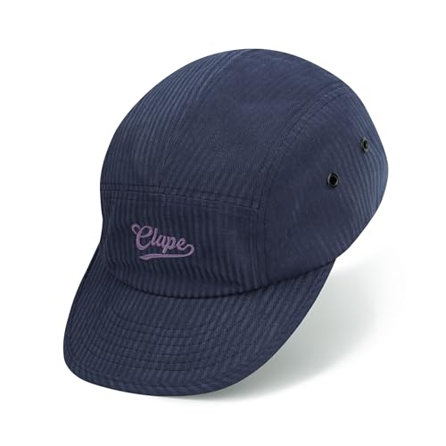 CLAPE Basecap Herren Damen 5 Panel Cap Flat Brim Baseball Cap Baumwolle Soft Einstellbar Unisex Running Leichtgewicht Outdoor Sport Blau Blue BSAP2515 von CLAPE
