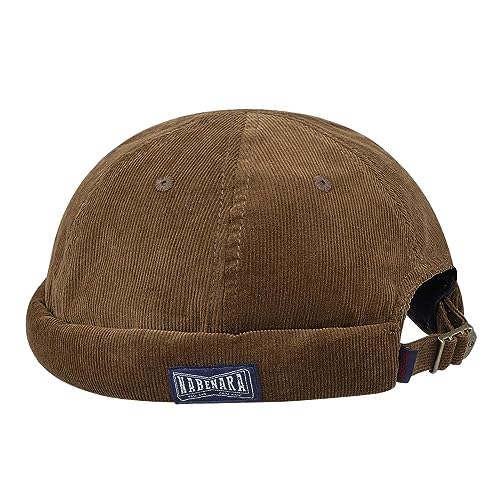 CLAPE Baumwolle Beanie Fischermütze Verstellbar Dockercap Dockermütze Rollmütze Herren Retro Brimless Hat Cap Worker Sailor Cap von CLAPE