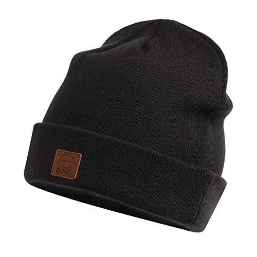 CLAPE Beanie Mütze Herren Damen Weich Warm Strickmütze Long Beanie Knit Hat Cuffed Wintermütze Acrylic Watch Hat von CLAPE