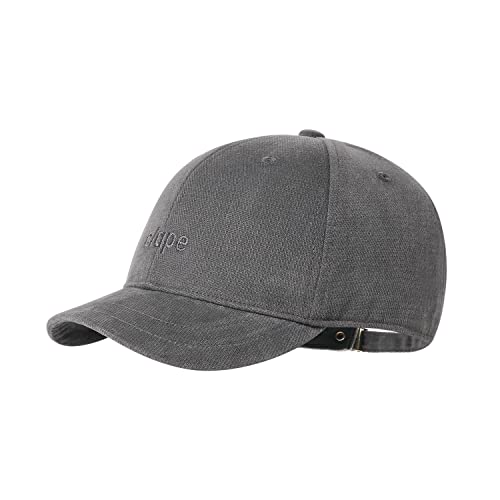 CLAPE Cap Kurzer Schirm Herren Baumwolle Short Brim Basecap Verstellbar Sport Cappy Unstructured Plain Trucker Hat Cycling Cap for Summer Winter von CLAPE