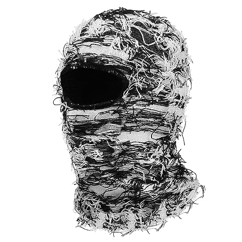 CLAPE Classics Urban Yeat Balaclava Sturmhaube Elastizität Gesichtsmaske Distressed Skimaske Winddichte Warm Motorradmaske von CLAPE