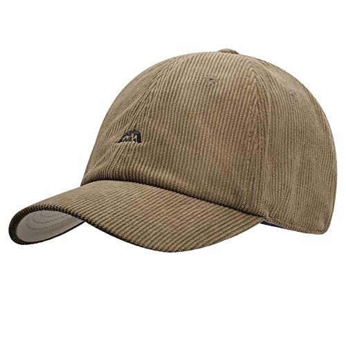 CLAPE Cord Cap Herren Basecap Damen Baumwolle Baseball Cap Trucker Dad Cap Verstellbar Sport Cappy Unstructured Polo Cap von CLAPE