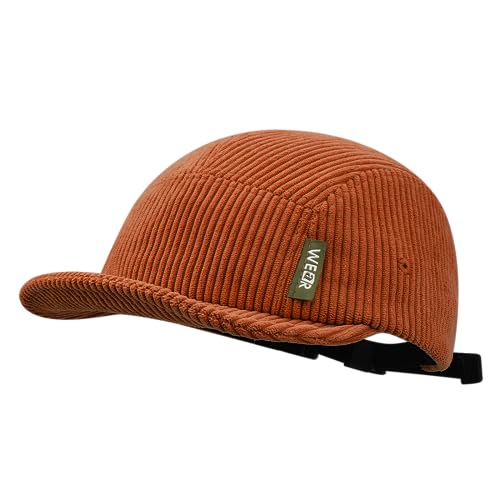 CLAPE Corduroy Baseball Cap Unisex Kappe Kurzer Schirm 5 Panel Schirmmütze Camp Cap Unstructured Fitted Kappe Casual Sport Cappy von CLAPE
