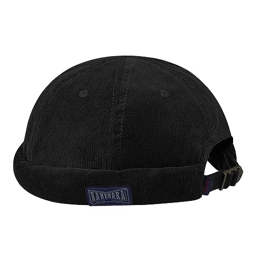 CLAPE Cotton Docker Cap Herren Damen Klassisch Dockermütze Retro Kord Seemannsmütze Rolled Cuff Brimless Hat Fisherman Beanie Watch Hat von CLAPE