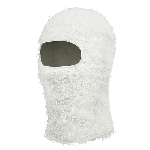 CLAPE Distressed Sturmhaube Gesichtsmaske für Damen und Herren Classic Yeat Balaclava Winter Ski Maske Warm Atmungsaktiv Motorradmaske von CLAPE