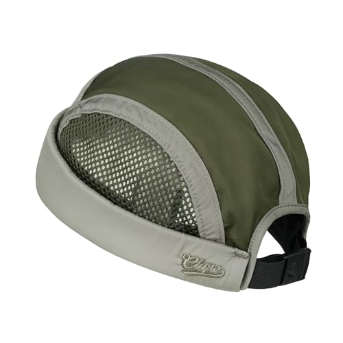 CLAPE Docker Cap Herren Damen Sommer Mütze Mesh Cap Ohne Schirm Beanie Atmungsaktiv Verstellbar Laufkappe Cycling Hat ArmyGreen FM2506A von CLAPE
