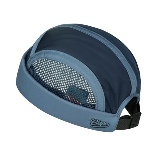 CLAPE Docker Cap Herren Damen Sommer Mütze Mesh Cap Ohne Schirm Beanie Atmungsaktiv Verstellbar Laufkappe Cycling Hat DarkBlue FM2506A von CLAPE
