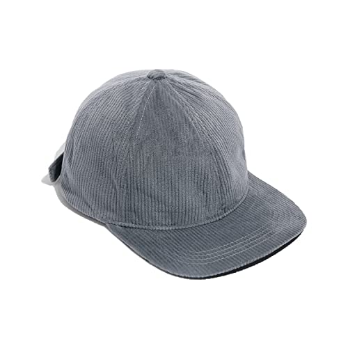 CLAPE Flat Brim Snapback Kappe Corduroy Baseball Cap Verstellbar Basecap Cordcap Schirmmütze Suede Cap Unisex Hip Hop Kappe von CLAPE