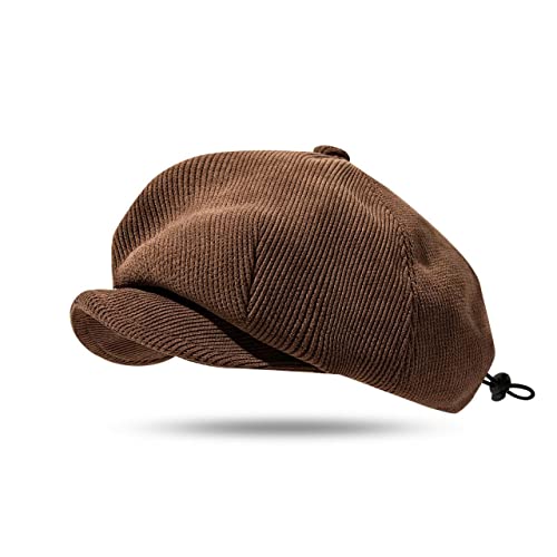 CLAPE Gatsby Newsboy Cap Shelby Schiebermütze Herren 4 Panel Flat Cap Retro Tellermütze Baskenmütze Baker Boy Hat von CLAPE