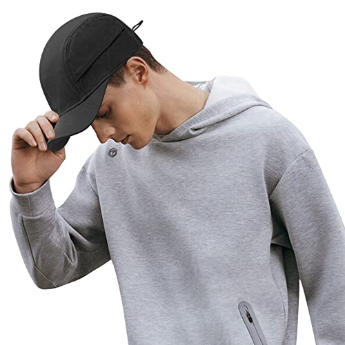 CLAPE Herren Cap Kurzer Schirm 5 Panel Baseball Cap Wasserdicht Basecap Damen Verstellbar Trucker Cap Schnelltrocknend Sport Cappy Unstructured Hats von CLAPE