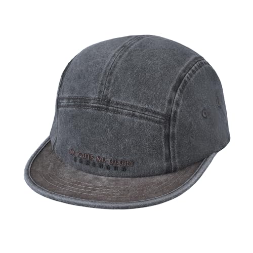 CLAPE Herren Cap Kurzer Schirm 5 Panel Short Brim Baseball Cap Verstellbar Washed Basecap Flat Brim Snapback Cap Baumwolle Outdoor Sport Cap CLAPE Herren Cap Kurzer Schirm 5 Panel Short Brim Baseball Cap Verstellbar Washed Basecap Flat Brim Snapback Cap Baumwolle Outdoor Sport Cap von CLAPE