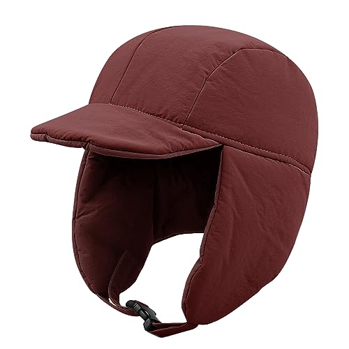 CLAPE Herren Damen Earflap Trapper Mütze Wasserdicht Fliegermütze Wintermütze mit Ohrenklappen Warm Bombermütze Winddicht Russen Mütze von CLAPE