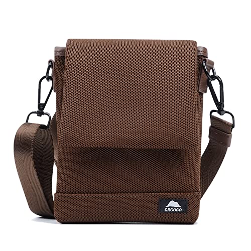 CLAPE Herrentasche zum Umhängen Klein Crossbody Umhängetasche Unisex Mini Messenger Bag Handytasche mit Schultergurt Handy Geldbörse Citytasche von CLAPE