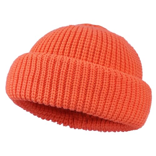CLAPE Knitted Docker Cap Herren Stretchy Fisherman Beanie Streetstyle Strickmütze Wollmütze Kurz Trawler Beanie Watch Hut CLAPE Knitted Docker Cap Herren Stretchy Fisherman Beanie Streetstyle Strickmütze Wollmütze Kurz Trawler Beanie Watch Hut von CLAPE