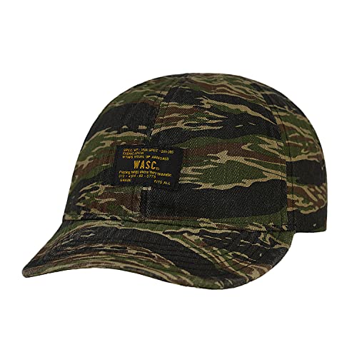 CLAPE Military Camo Washed Kappe Low Profile Flat Brim Basecap Baseballmütze mit Kurzer Schirm Atmungsaktiv Sommer Cycling Cap von CLAPE