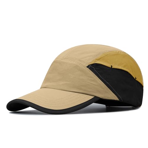 CLAPE Original 5 Panel Cap wasserdichte Sport Basecap für Herren Damen Atmungsaktiv Schnelltrocknend Basecap Unstructured Outdoor Laufkappe von CLAPE