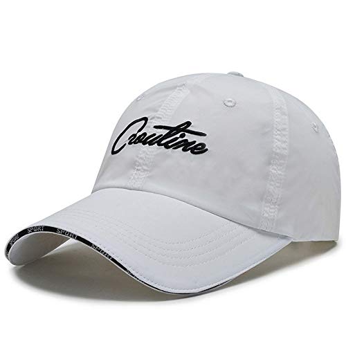 CLAPE Quick Dry Baseball Cap Wasserdicht Sport Running Cap Unisex Cappy UPF50 + Outdoor Kappen Schnell-trocknend Schildkappe Schildmütze Herren (CP14-White) von CLAPE