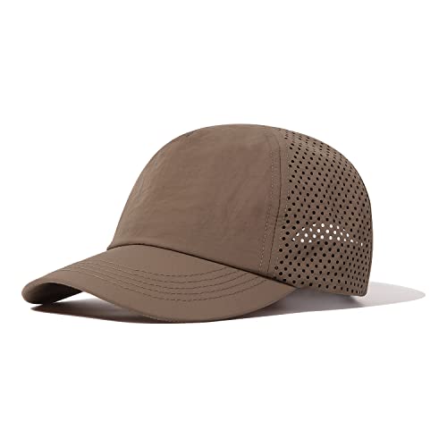 CLAPE Quick Dry Running Cap Mesh Basecap Herren Verstellbar Schildkappe Sommer Sonnenschutz Kappe Outdoor Fitted Kappe von CLAPE