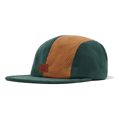 CLAPE Retro Flat Brim Snapback Cap Kappe Corduroy Baseball Cap Low Profile Basecap Classic Trucker Cap Herren Damen von CLAPE