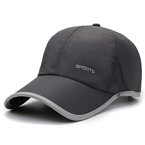 CLAPE Atmungsaktiv Sport Kappe Herren Sommer Schnell Trocknend Basecap Mesh Baseball Cap Lightweight Running Cap UV-Schutz Outdoor Kappe Darkgrey GSXT6 CLAPE Atmungsaktiv Sport Kappe Herren Sommer Schnell Trocknend Basecap Mesh Baseball Cap Lightweight Running Cap UV-Schutz Outdoor Kappe Darkgrey GSXT6 von CLAPE