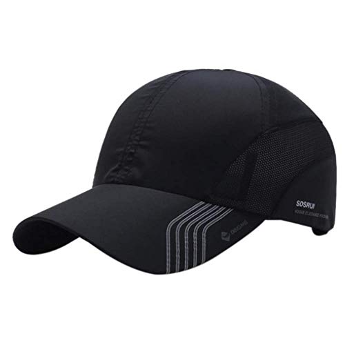 CLAPE Schnelltrocknend Basecap Herren Atmungsaktiv Mesh Sport Kappe Unstructured Running Hat UV Schutz Schildkappe Leicht Laufkappe von CLAPE