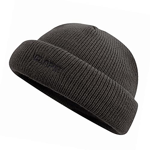 CLAPE Short Beanie Fisherman Cap Strickmütze Kurz Unisex Beanie Strickmütze für Herren & Damen Trawler Mütze von CLAPE