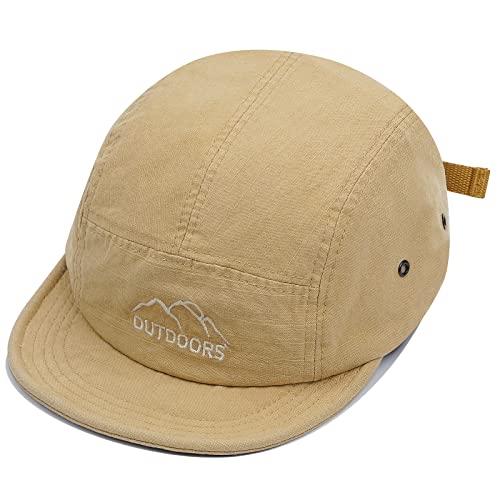 CLAPE Short Brim Baseball Cap 5 Panel Basecap Unstructured Trucker Cap Low Profile Cap Baumwolle Outdoor Cap UV-Schutz Schildkappe von CLAPE