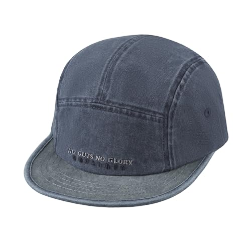 CLAPE Short Brim Baseball Cap 5 Panel Flat Brim Basecap Herren Retro Washed Cap Street Snapback Hat UV-Schutz Kappe Verstellbar Schildmütze CLAPE Short Brim Baseball Cap 5 Panel Flat Brim Basecap Herren Retro Washed Cap Street Snapback Hat UV-Schutz Kappe Verstellbar Schildmütze von CLAPE