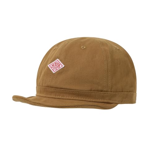 CLAPE Short Brim Cap Herren Damen Cotton Baseball Cap Verstellbar Basecap Kurzer Schirm Sommer Outdoor Cappy Atmungsaktiv Cycling Cap Khaki BB5 von CLAPE