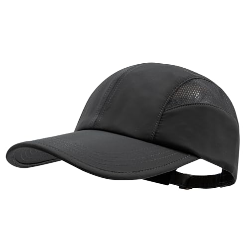 CLAPE Sommer Atmungsaktiv Basecap Schnelltrocknend Sport Caps Mesh Running Cap Leichte Schildkappe Verstellbar UV-Schutz Kappe von CLAPE