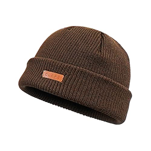 CLAPE Trawler Beanie Mütze Acrylic Cotton Beanie Strickmütze Classic Knit Hat Streetstyle Trawler Beanie Watch Hut Rollup Edge Schädeldecke von CLAPE