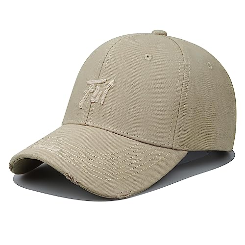 CLAPE UV-Schutz Basecap Distressed Trucker Snapback Kappe Structured Baseball Cap with Buckle Closure Verstellbar Sport Cappy Baumwollcap von CLAPE